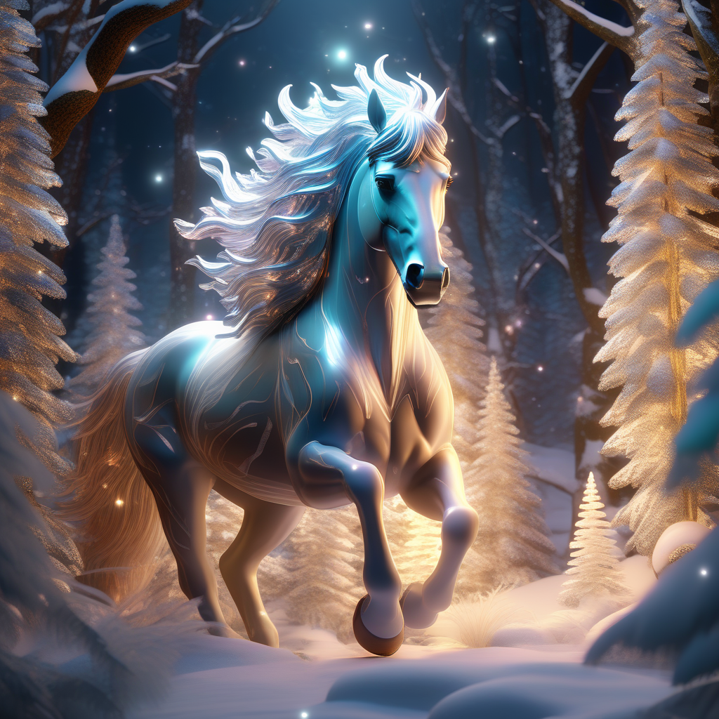 Winter Horse | New Redbubble AI Design