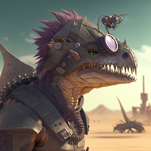 Ani - Cyberpunk Dinosaur 001